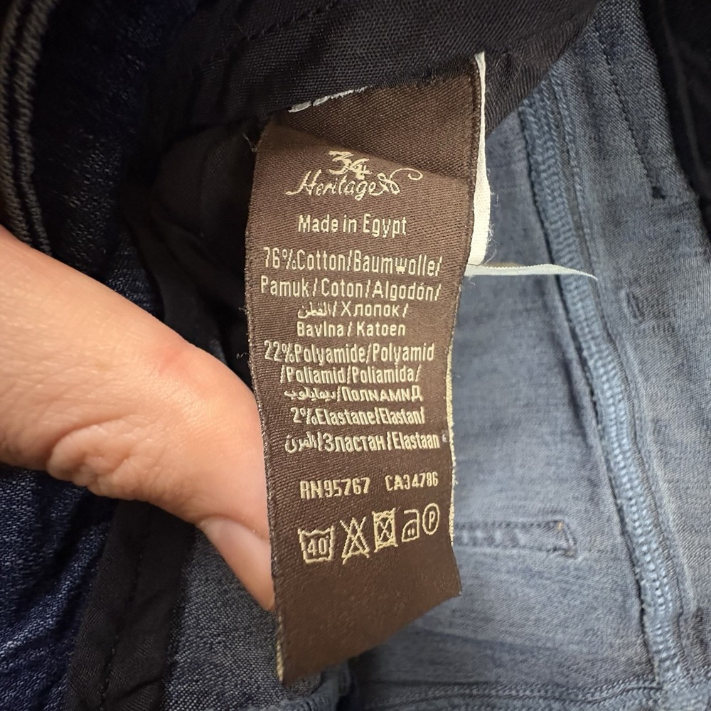 34 Heritage Men's 41x28.25‎ Blue Charisma Straight Leg Stretch Jeans SEE DESC - Picture 4 of 10